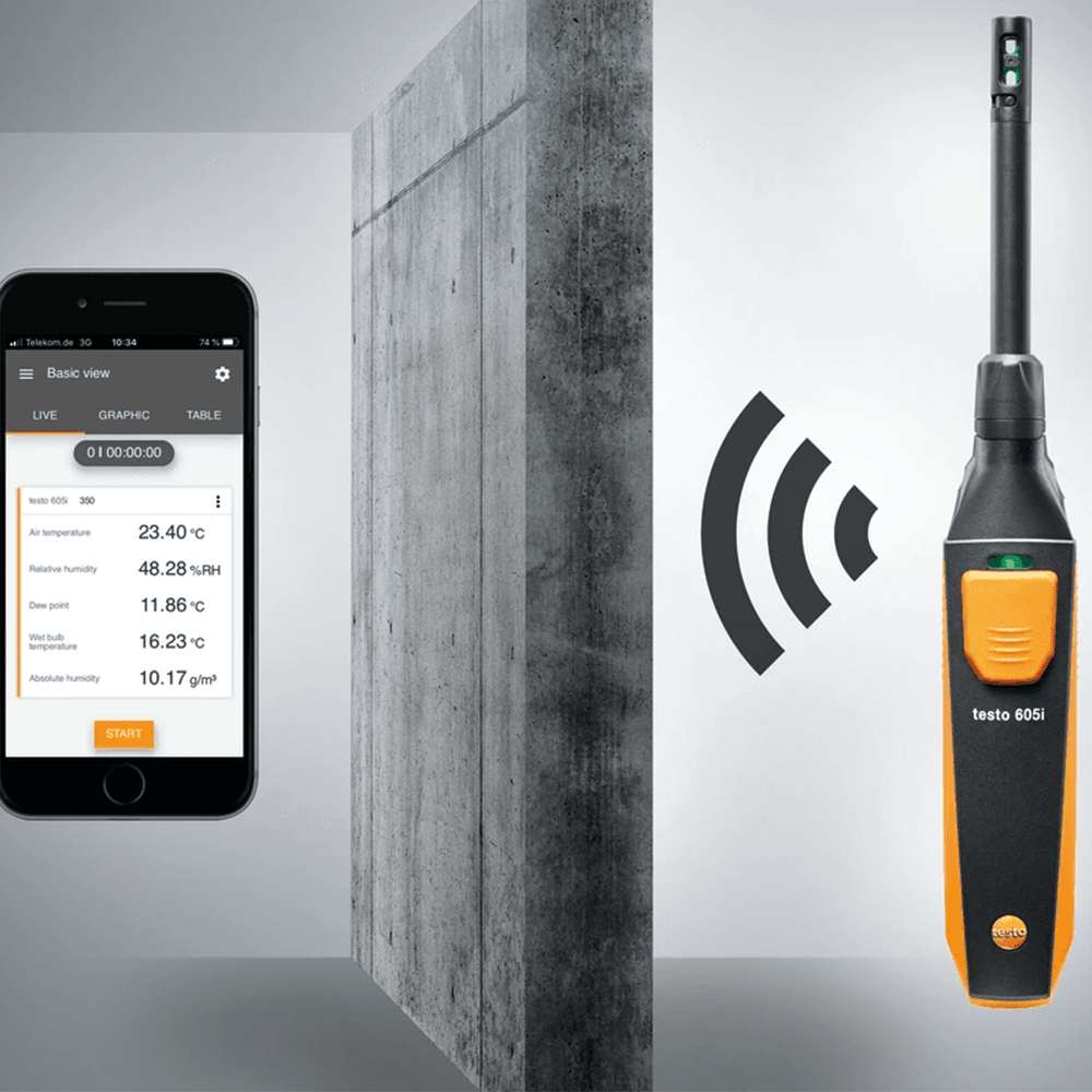 testo 605i - Thermohygrometer operated via smartphone-6
